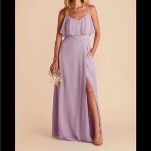 Birdy Grey Jane Convertible Bridesmaid Chiffon Dress w/Slit Lavender XL